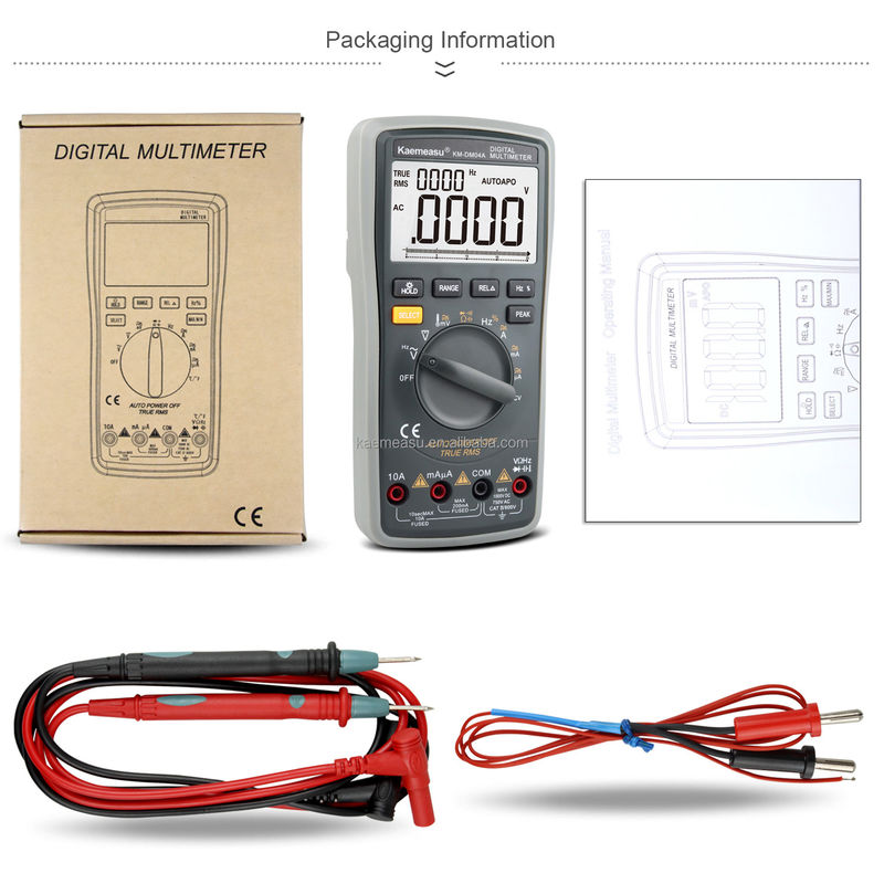 04A クランプメーター AC DC デジタル ボルトメーター ダイオード連続性試験 電圧メーター マルチメーター スマート デジタル マルチメーター