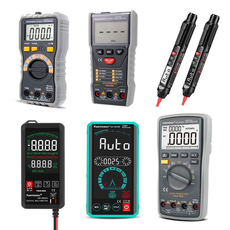 電工 オートレンジ マルチテスター 6000 カウント アナログ マルチメーター T-RMS ダイオード テスト 連続性 バザー デジタル マルチメーター