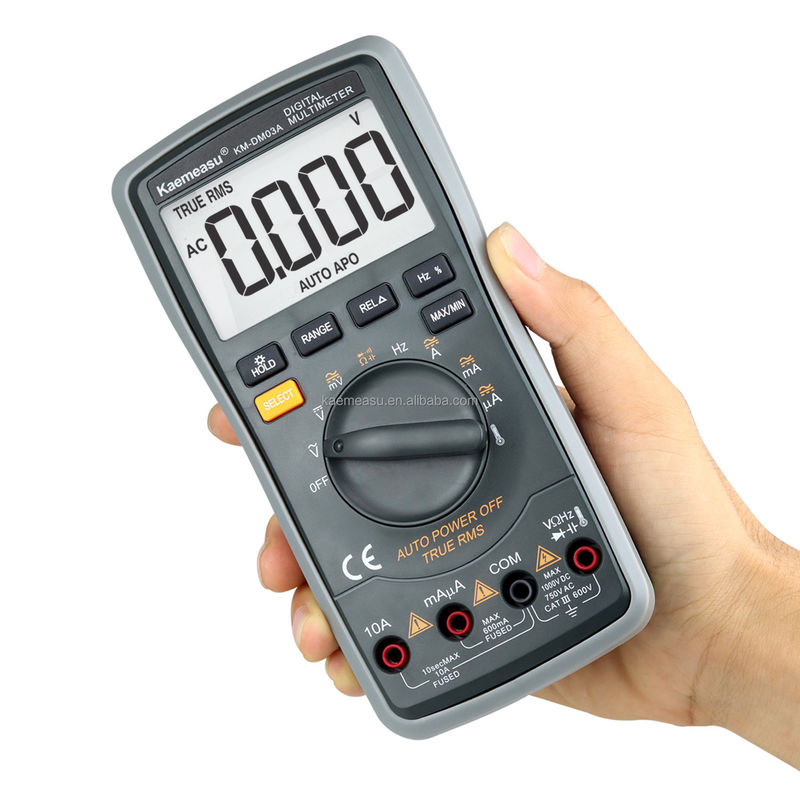 電工 オートレンジ マルチテスター 6000 カウント アナログ マルチメーター T-RMS ダイオード テスト 連続性 バザー デジタル マルチメーター