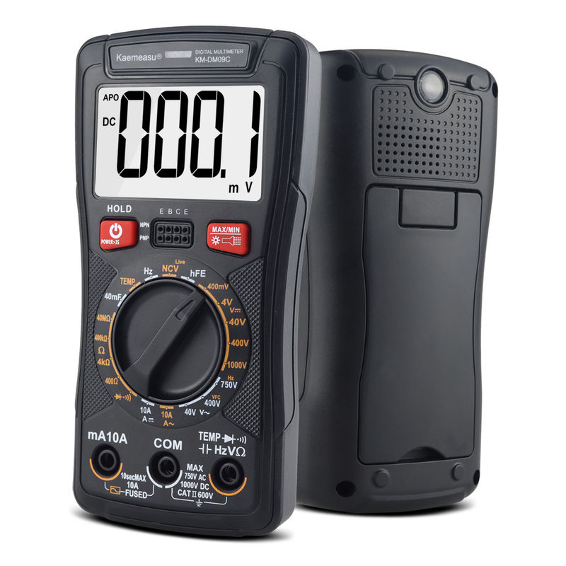 抵抗と連続性を測定するための多機能デジタルミニマルチメーター 200mV-1000V 40-40mF