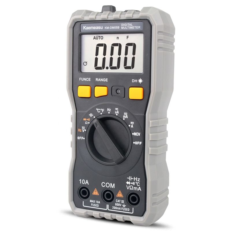 ミニデジタル マルチメーター DC/AC 電圧アンプメーター 電流オーム 温度 T-rms 高精度 電工 デジタル マルチメーター
