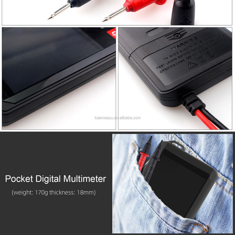 カラーディスプレイ タッチスクリーン マルチメーター 6000 カウント プロフェッショナル デジタル マルチメーター スマート マルチメーター