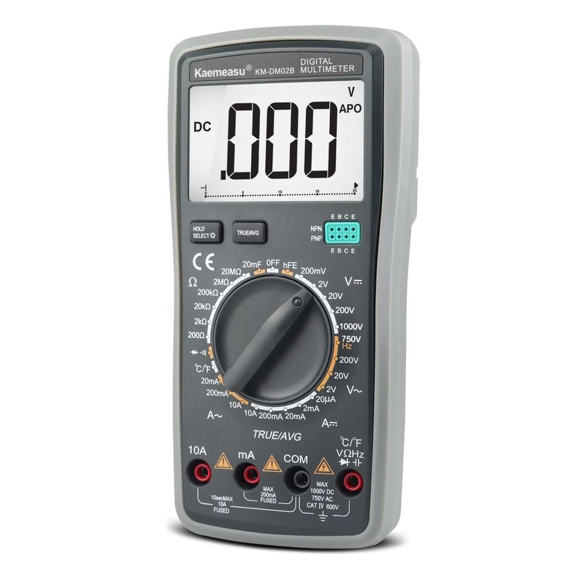 デジタルマルチメーター DC AC True RMS 1000V 電子マルチテスター 防火自動マルチメーター