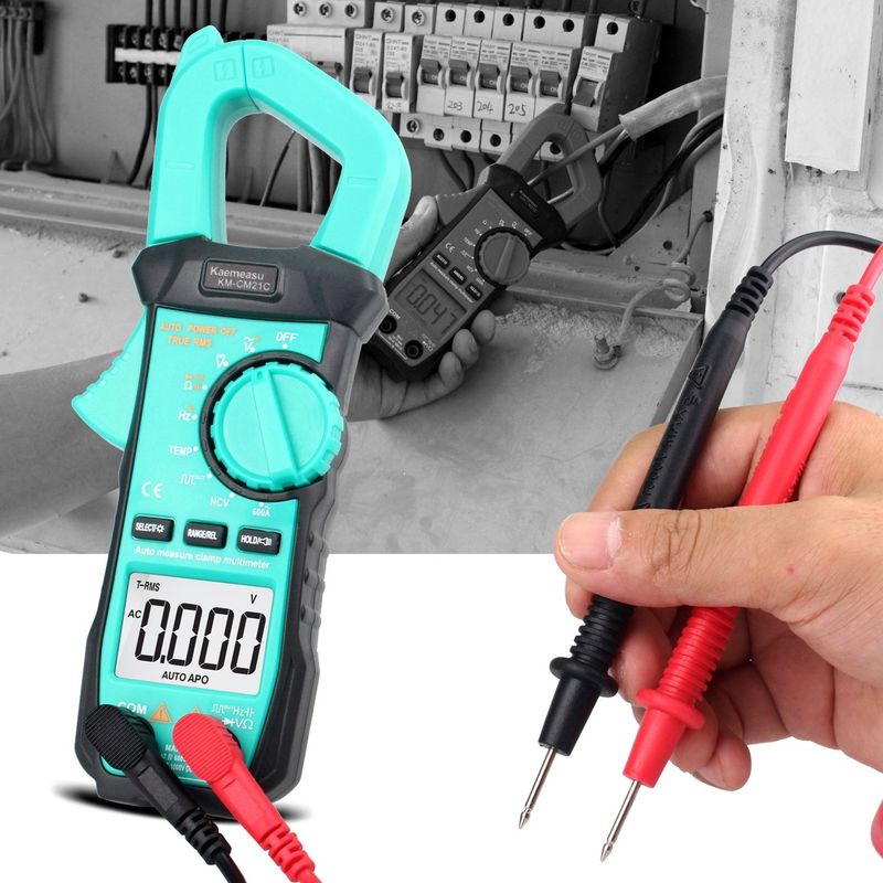 21C ホットセール 電動クランプ メーター 電圧検出器 マルチメーター ポータブル クランプ マルチメーター デジタル マルチメーター