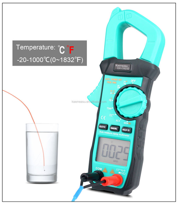 携帯デジタルマルチメーター 電圧検出器とクランプ 抵抗測定範囲 600Ω/6kΩ/60kΩ/600kΩ/6MΩ/40MΩ