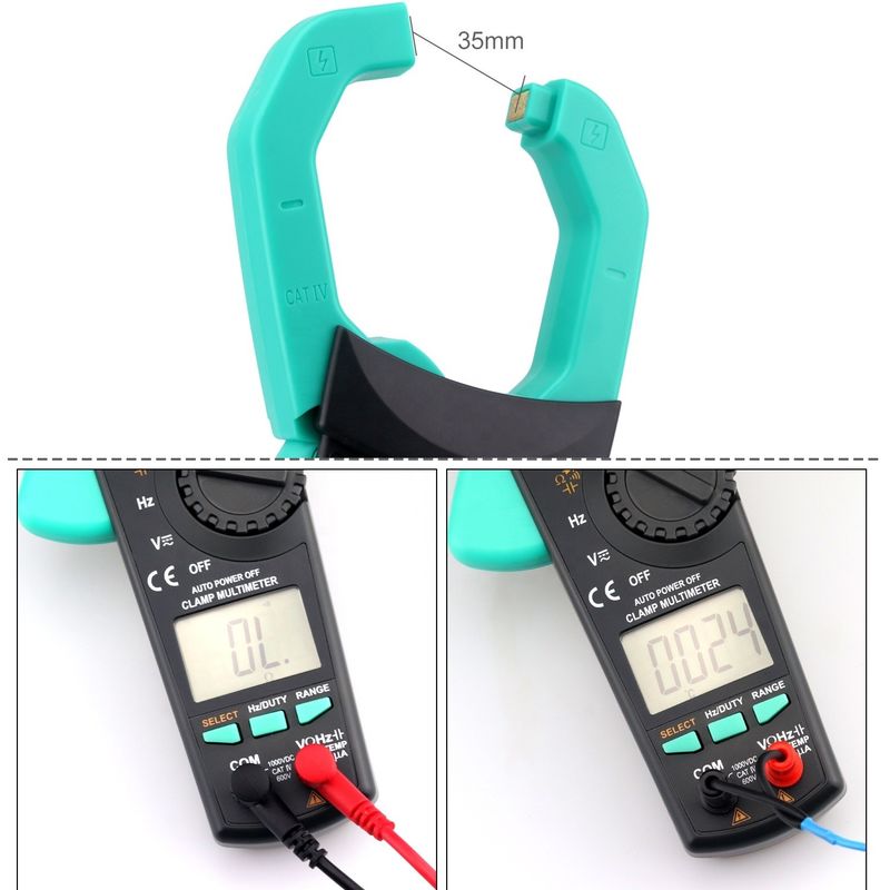 プロ 1000A AC/DC ストレージクランプメーター 3 5/6 桁のディスプレイと多機能の電流測定