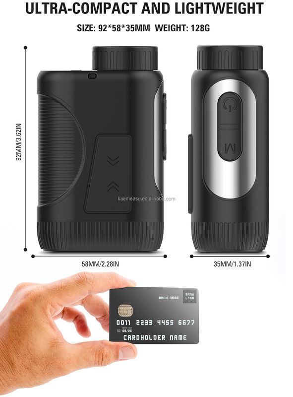 オーダーメイドサポート OEM 1200m ゴルフレーザー距離計 IP54 侵入保護と磁気ベース