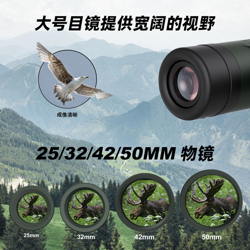 E 10x42 遠鏡 望遠鏡 コンパクト 三脚 互換性 防水 子供 遠鏡 屋外探検 視野 広い