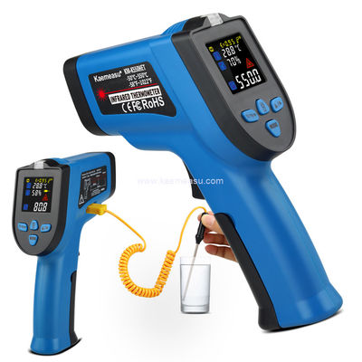 カエメアス 550°C カラーディスプレイ 無触覚温度計 K型熱対